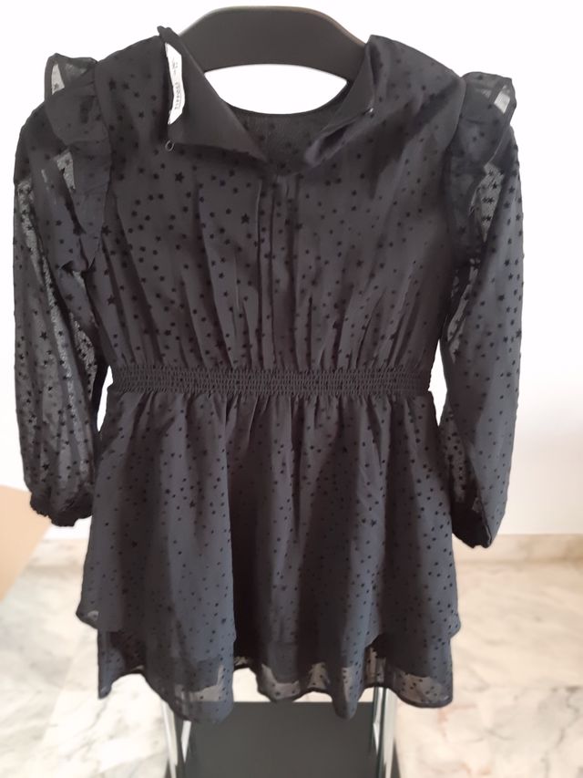 Vestido Negro Niña 9/10 años Tiffosi