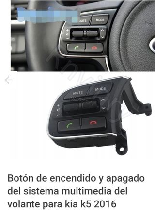 Teclas sistema multimedia volante Kia k5