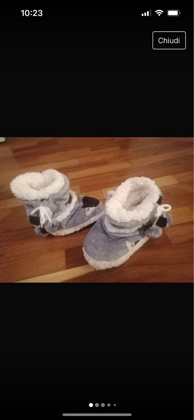 Pantofole calde imbottite 37