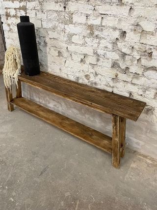 Mueble recibidor rustico madera maciza