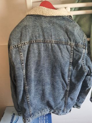 ⭐Cazadora vaquera de borrego Bershka