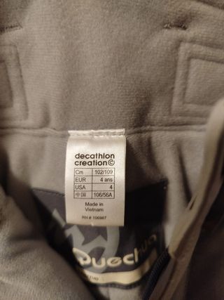 Pantalón nieve infantil