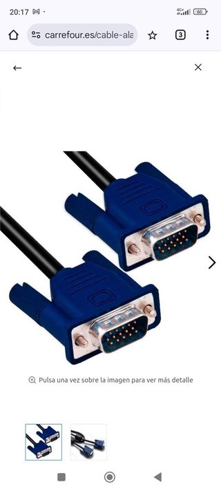 DOS CABLES iFORMATICA TARJETA GRAFICA A ORDENADOR 