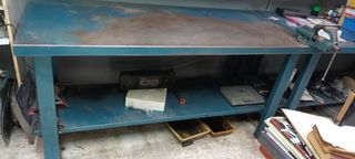 BANCO DE TRABAJO HECO, CHAPA DE ACERO