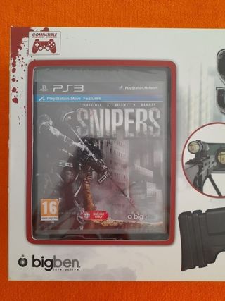 Oferta"NUEVO"Juego Snipers PS3+fusil