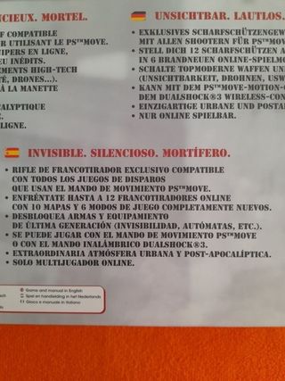 Oferta"NUEVO"Juego Snipers PS3+fusil