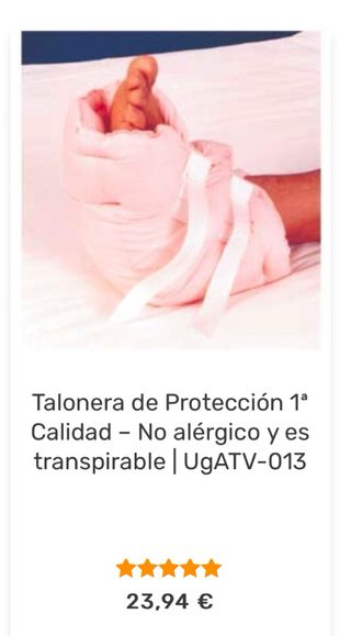 2 Taloneras de Proteccion Antiescaras A estrenar