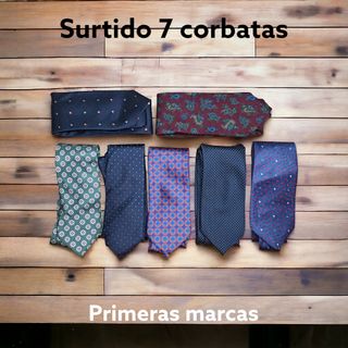 Surtido 7 CORBATAS altas calidad