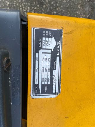 Apilador Jungheinrich 5450mm 1400kg