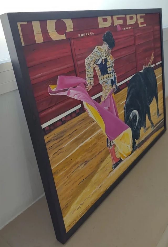 Cuadro pintado al oleo del torero JOSE TOMAS