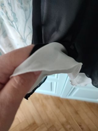 Camisón corto reversible blanco o negro TERESA