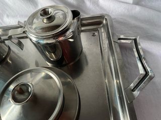 Conjunto inox cafe e cha
