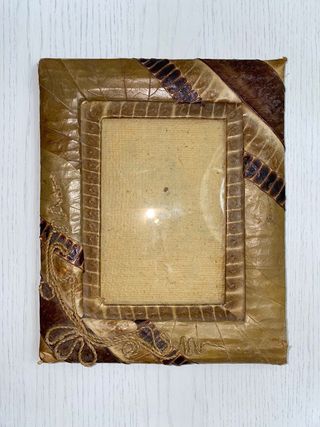 Lotto 2 quadri quadro rosso quadro foglie