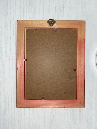 Lotto 2 quadri quadro rosso quadro foglie