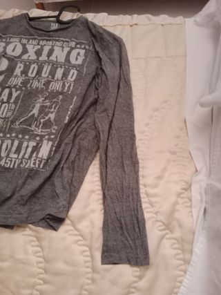 Polo manga larga tema Boxeo .