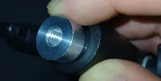 Pinza abrazadera soporte reflector luz 2 roscas