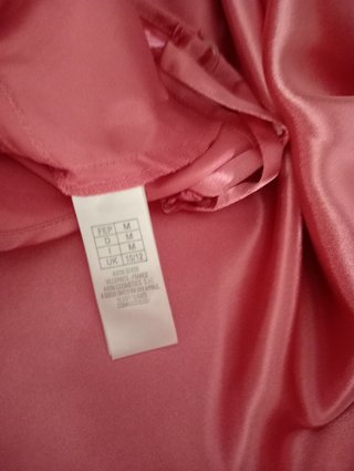 Camisón rosa de raso