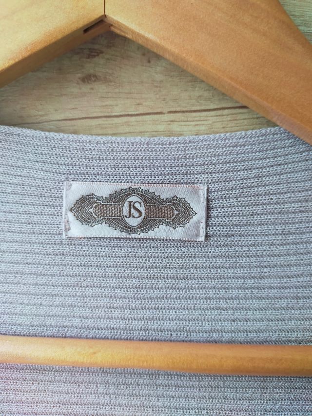 Chaqueta de punto larga fina