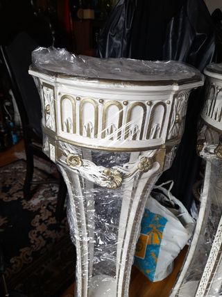 Antiguedad Estante para macetas