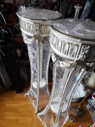 Antiguedad Estante para macetas