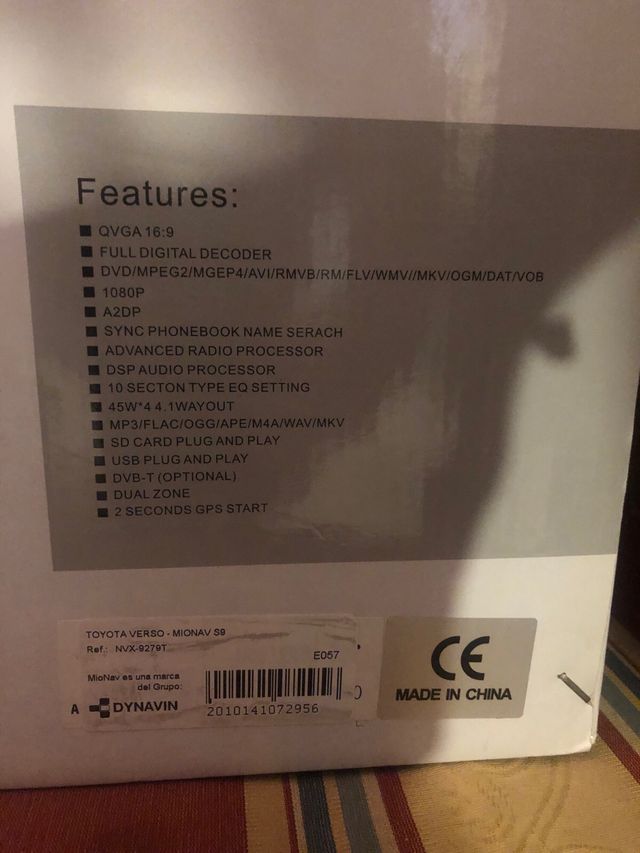 Radio oem toyota verso 2009-2012