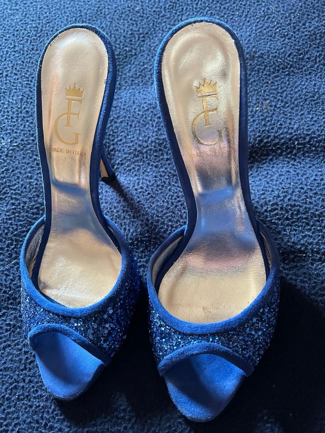 Luxury Shoes “ Filippo Gabriele” sandalo blu