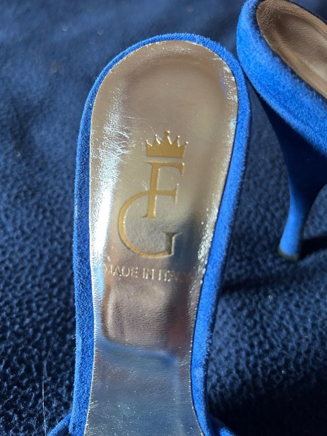 Luxury Shoes “ Filippo Gabriele” sandalo blu