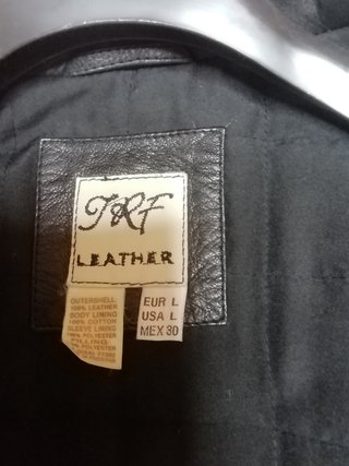 Cazadora cuero mujer. Talla L