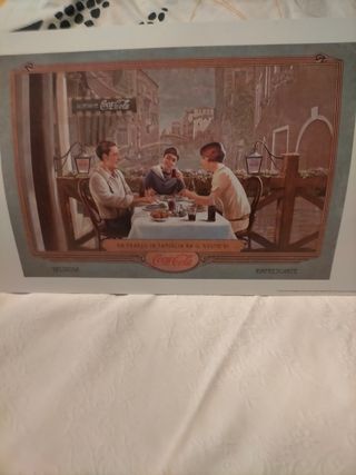 Vintage Set 5 tovagliette Coca Cola