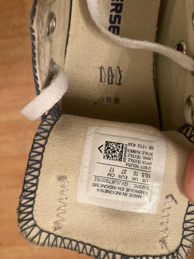 Zapatillas converse niño talla 27