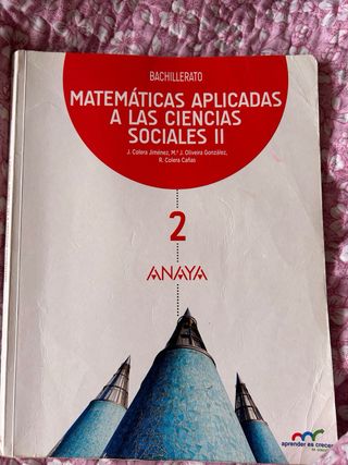 libro de matematicas 2 bachillerato sociales