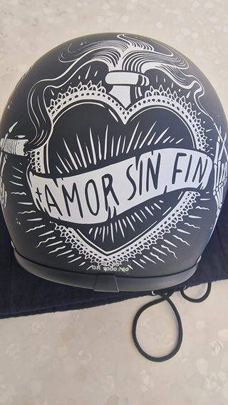 Casco moto DMD nero opaco jet ( S)