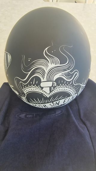 Casco moto DMD nero opaco jet ( S)