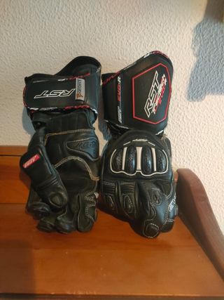 Equipacion de moto marca rst y casco arai