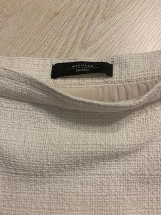 Gonna bianca in tweed Weekend Max Mara