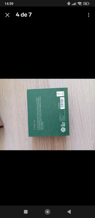 Moneda de plata Brexit Reina Isabel II 2020