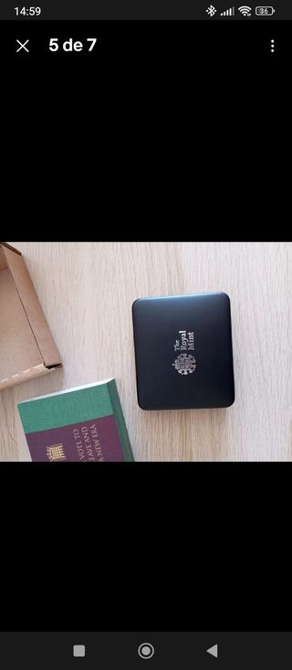 Moneda de plata Brexit Reina Isabel II 2020