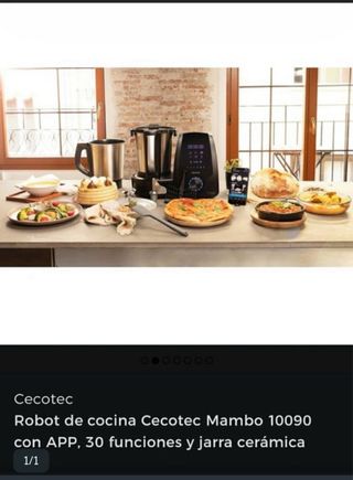 Robot Cocina Mambo 10090 con App recetas .