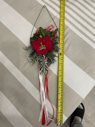 Addobbo fuori porta natalizio