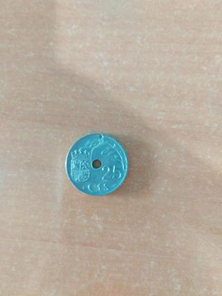 Moneda 25 céntimos 1937