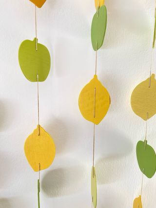 Cortina decorativa madera