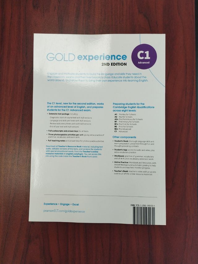 GOLD EXPERIENCE 2ND EDITION C1 TEACHER'S RESOURCE BOOK