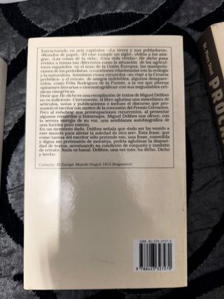 libro HE DICHO, de Miguel Delibes