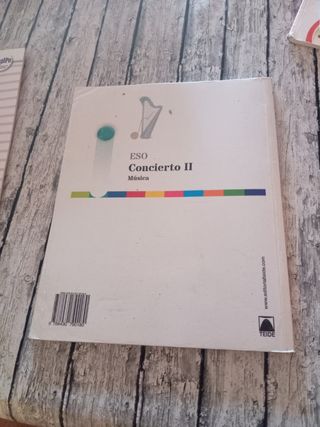 Libro de texto Música Concierto 2° ESO