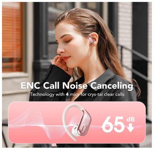 Cuffie Bluetooth auricolari rosa wireless led