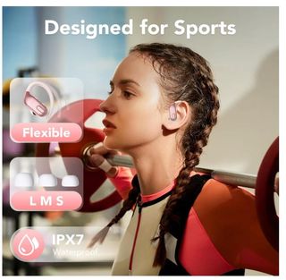 Cuffie Bluetooth auricolari rosa wireless led