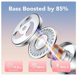 Cuffie Bluetooth auricolari rosa wireless led