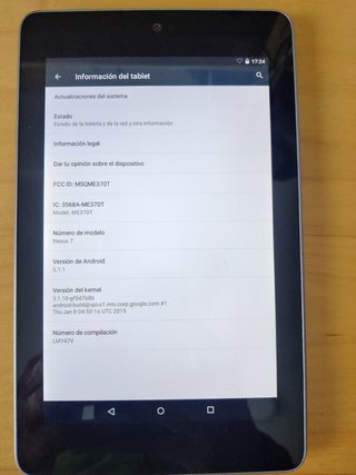 Tablet Google Nexus 7