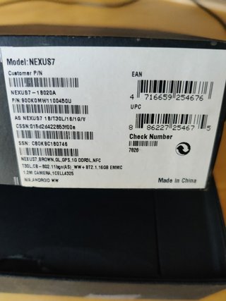 Tablet Google Nexus 7