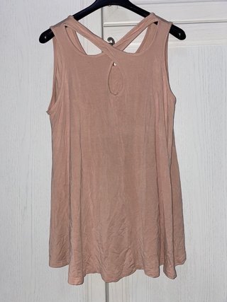 Sexy top scollo incrociato tg. L XL top rosa